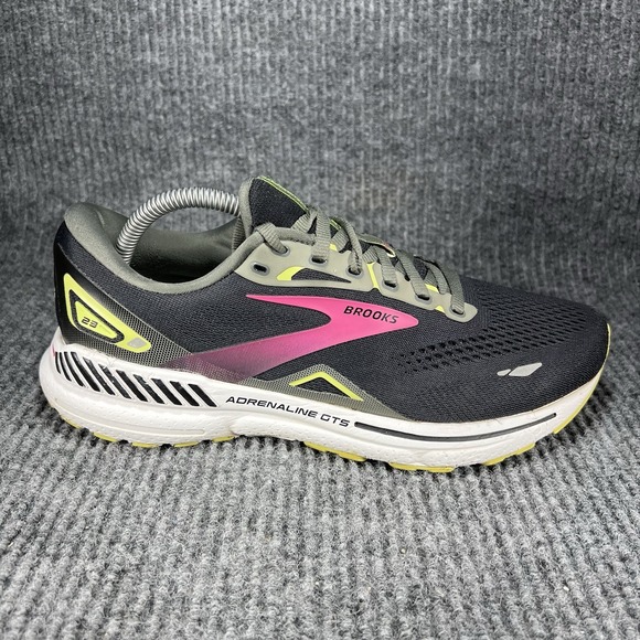 Brooks Adrenaline GTS 23 Women's Size 9.5 Neon Coral Black Shoes‎ 1203811D037 - Picture 7 of 13